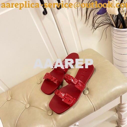 Replica Gucci Women's Rubber Slide Sandal 624731 12