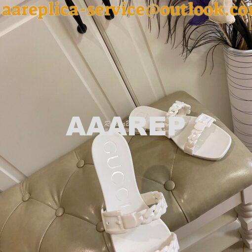 Replica Gucci Women's Rubber Slide Sandal 624731 20