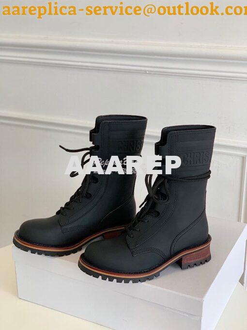 Replica Dior Quest Boots in Calfskin Leather KDI668 Black