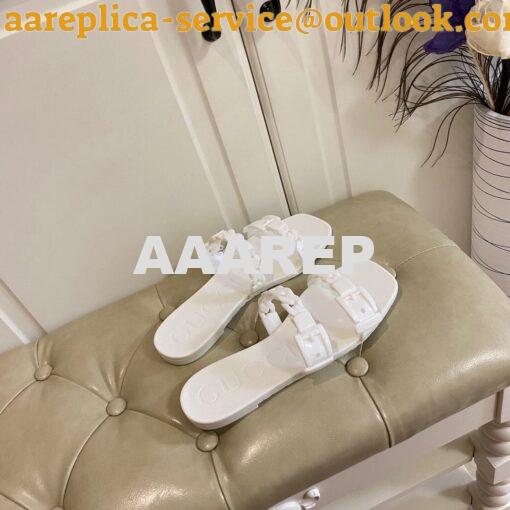 Replica Gucci Women's Rubber Slide Sandal 624731 21