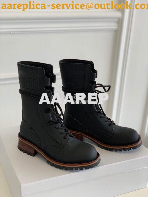 Replica Dior Quest Boots in Calfskin Leather KDI668 Black 2