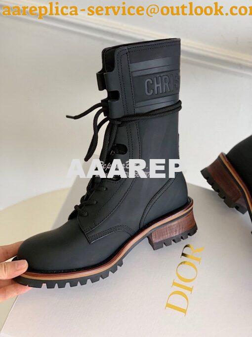 Replica Dior Quest Boots in Calfskin Leather KDI668 Black 6