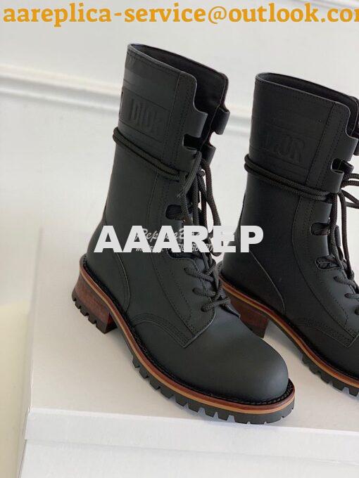 Replica Dior Quest Boots in Calfskin Leather KDI668 Black 7