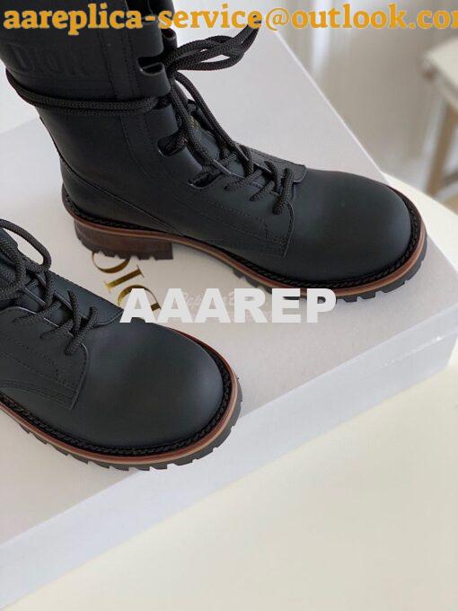 Replica Dior Quest Boots in Calfskin Leather KDI668 Black 8
