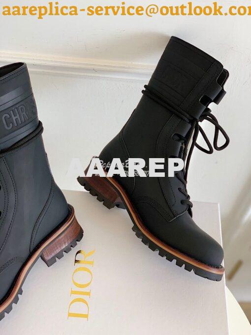 Replica Dior Quest Boots in Calfskin Leather KDI668 Black 9
