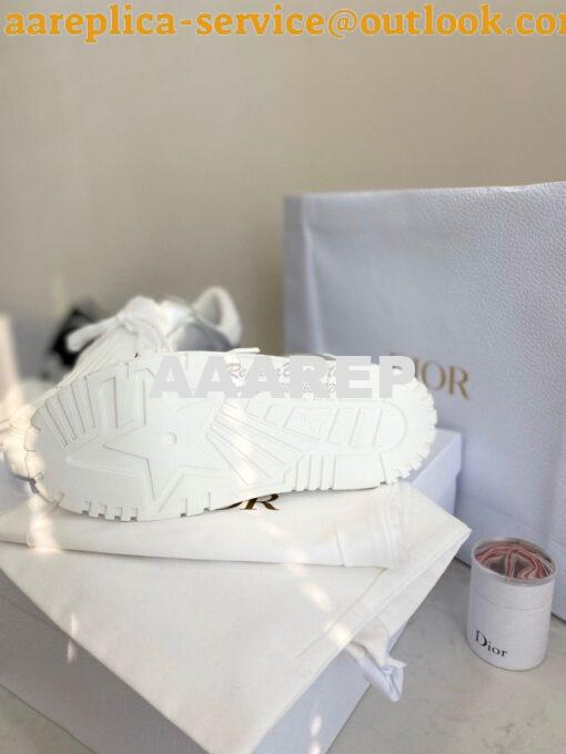 Replica DiorID Sneaker White Rubber and Calfskin KCK278 with Metalli 9