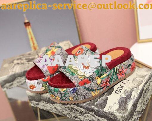 Replica Gucci Women's Original GG Slide Sandal 573018 Beige Blossom 3