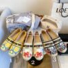 Replica Dior Granville Mule Multicolour D-Stripes Embroidered Cotton K 8