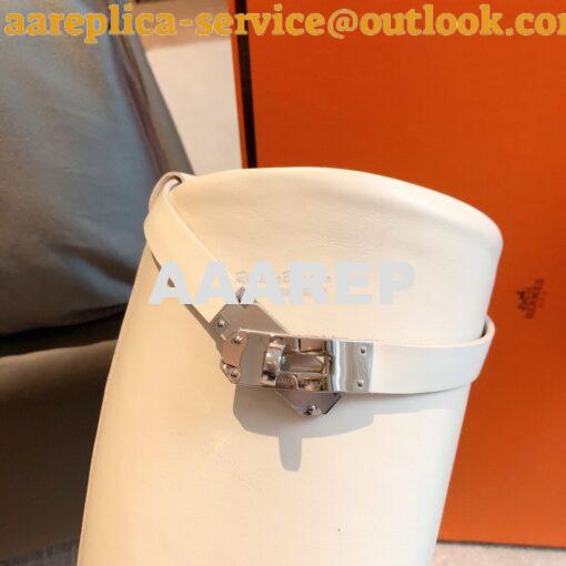 Replica Hermes Jumping Boot in Box calfskin H042138Z White 6