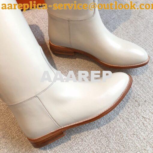 Replica Hermes Jumping Boot in Box calfskin H042138Z White 7