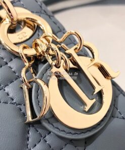 Replica Micro Lady Dior Bag Cloud Blue Cannage Lambskin S0856 2