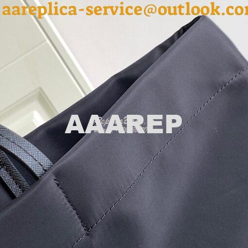 Replica Prada Re-nylon And Saffiano Leather Tote Bag 1BG107 Black 7