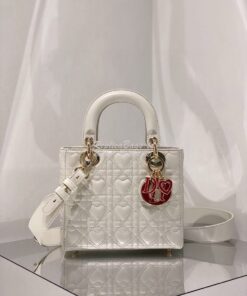 Replica Lady Dior Dioramour My ABCdior Bag Latte Cannage Lambskin with