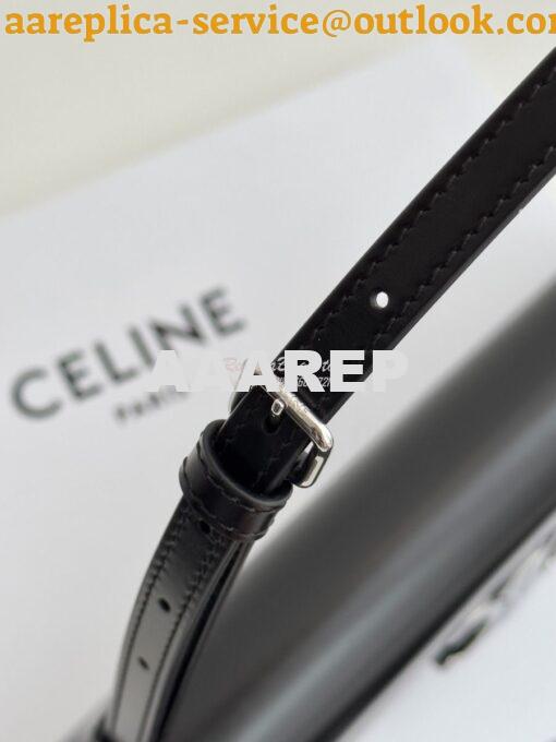 Replica Celine Medium Lola Bag In Shiny Calfskin 115533 Black 10