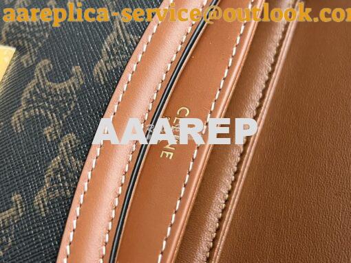 Replica Celine Besace Triomphe In Triomphe Canvas And Calfskin Tan 110 8