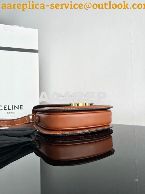 Replica Celine Besace Triomphe In Triomphe Canvas And Calfskin Tan 110 11