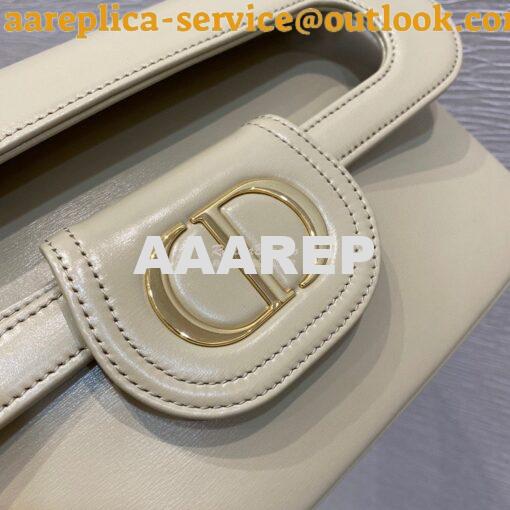 Replica Dior Medium DiorDouble Bag Beige Calfskin M8641 2