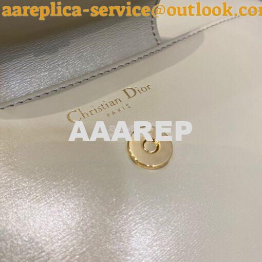 Replica Dior Medium DiorDouble Bag Beige Calfskin M8641 5