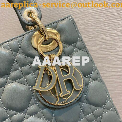 Replica Dior Lady Dior My ABCdior Lambskin Bag with Tonal Enamel Charm 2