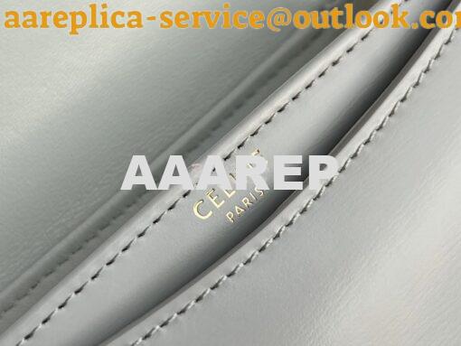 Replica Celine Mini Besace Clea In Shiny Calfskin 10L063 Chalk 13