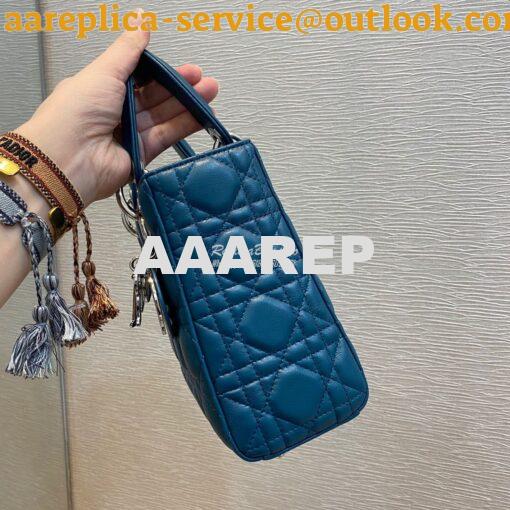 Replica Dior Lady Dior My ABCdior Lambskin Bag with Tonal Enamel Charm 4