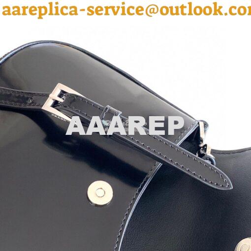 Replica Prada Cleo Brushed Leather Mini Bag 1BH188 Black 8