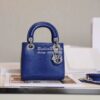 Replica Dior Lizard Leather Mini Lady Dior Bag with Crystals in Royal 10