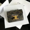 Replica CELINE CARD HOLDER WITH FLAP TRIOMPHE IN SHINY CALFSKIN BLACK 10
