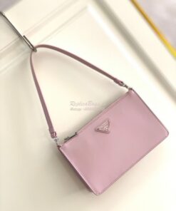 Replica Prada Brushed Leather Mini-bag 1BC155 Alabaster Pink
