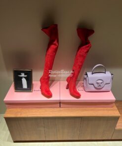 Replica Hermes Hurricane Boots Thigh-high boot in stretch suede goatsk 2