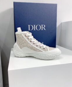 Replica Dior B28 Men/Women High-Top Sneaker Off-White Oblique Jacquard