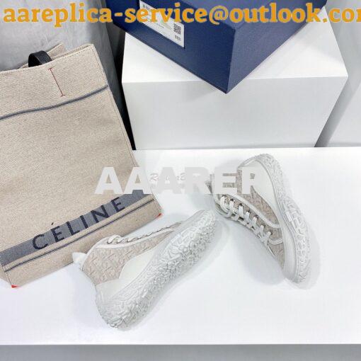 Replica Dior B28 Men/Women High-Top Sneaker Off-White Oblique Jacquard 6