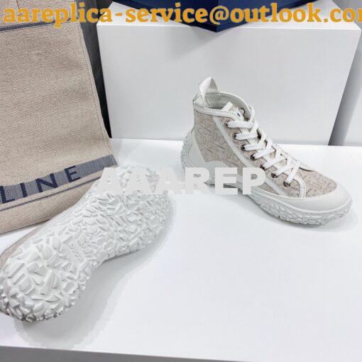 Replica Dior B28 Men/Women High-Top Sneaker Off-White Oblique Jacquard 7