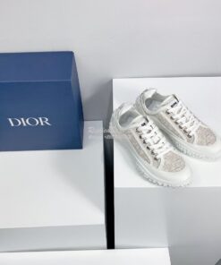 Replica Dior B28 Men/Women Low-Top Sneaker Off-White Dior Oblique Jacq 2