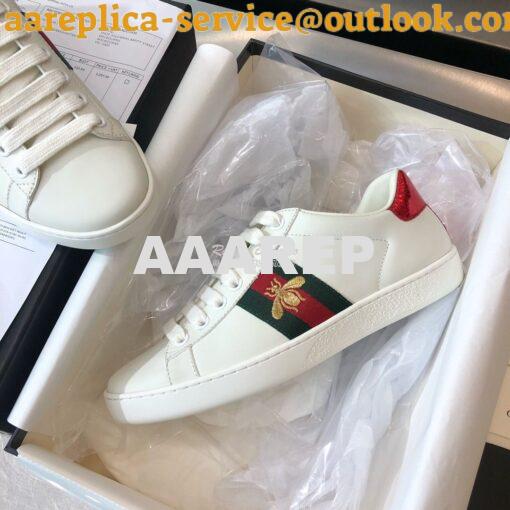 Replica Gucci Men Women's Ace with Embroidered Sneaker 431942 H01 4