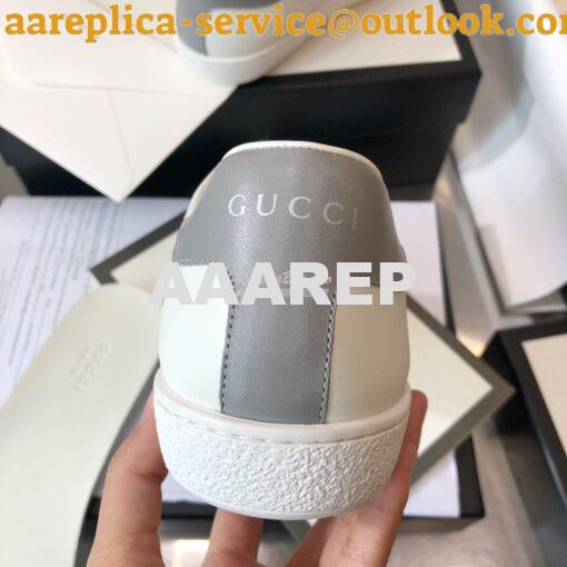 Replica Gucci Men Women's Ace Sneaker with Interlocking G 598527 White 6