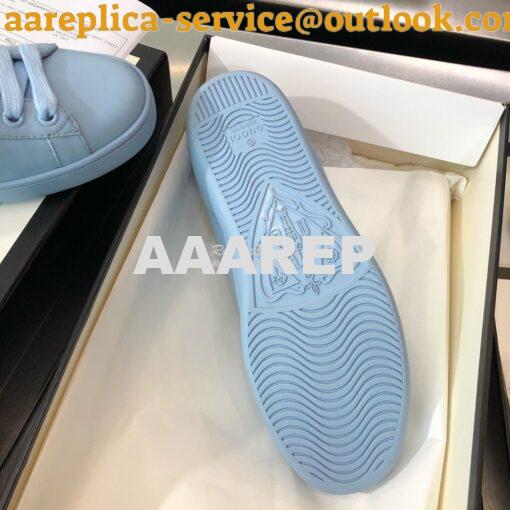 Replica Gucci Men Women's Ace Sneaker with Interlocking G 598527 Blue 7