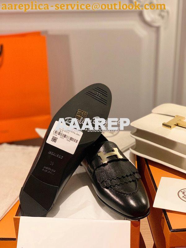 Replica Hermes Royal Loafer in Goatskin H192203Z Noir 9 Replica Hermes Royal Loafer in Goatskin H192203Z Noir 9