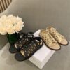 Replica Dior D-Trap Sandals Black Matte Calfskin KCQ489 11