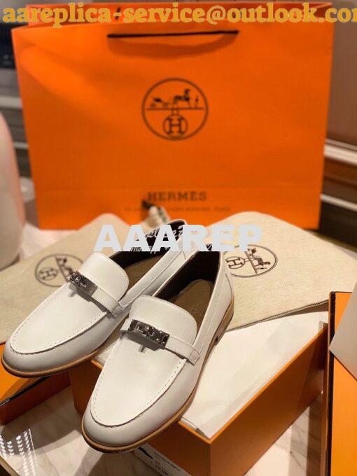 Replica Hermes Destin Loafer in calfskin with Blake stitched sole H212 2