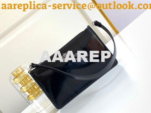 Replica Prada Brushed Leather Mini-bag 1BC155 Black