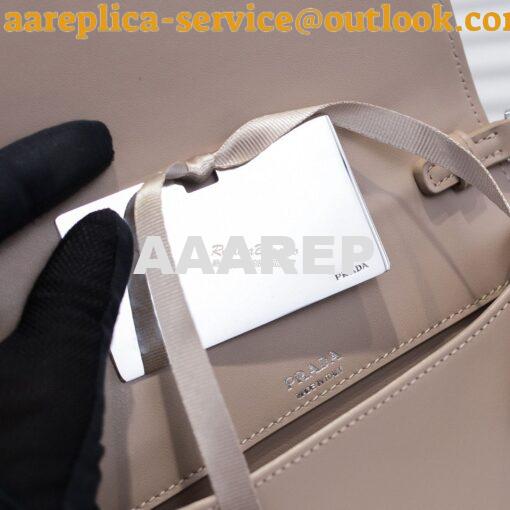 Replica Prada Nylon And Leather Mini-bag 1BP019 Beige 7