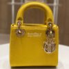 Replica Dior Lizard Mini Lady Dior Bag in Yellow