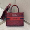 Replica Dior Book Tote bag in Raspberry Pop Mizza Embroidery 15