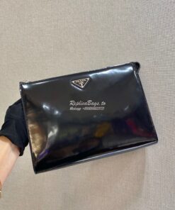 Replica Prada Brushed Leather Pouch 2VF030 2