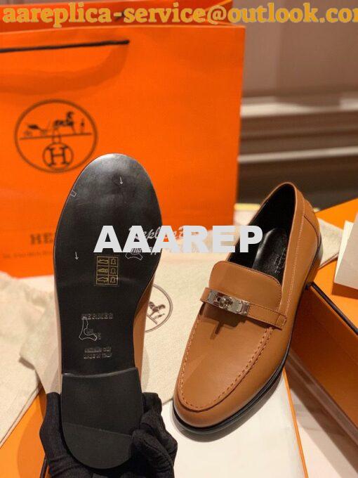 Replica Hermes Destin Loafer in calfskin with Blake stitched sole H212 9