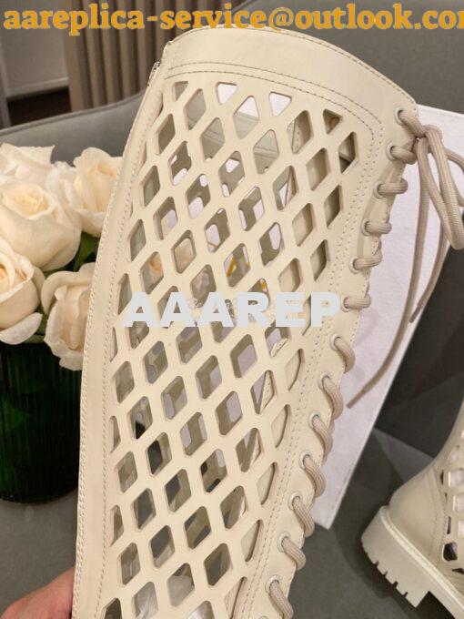 Replica Dior D-Trap Boots White Matte Calfskin KCI655 7