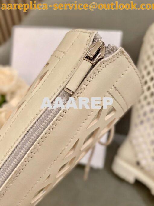 Replica Dior D-Trap Boots White Matte Calfskin KCI655 8