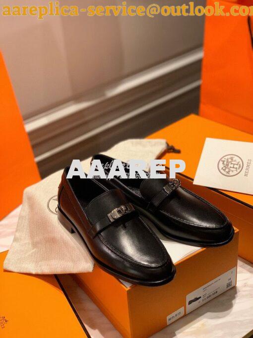 Replica Hermes Destin Loafer in calfskin with Blake stitched sole H212