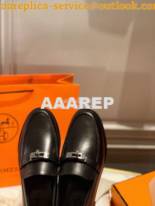 Replica Hermes Destin Loafer in calfskin with Blake stitched sole H212 4